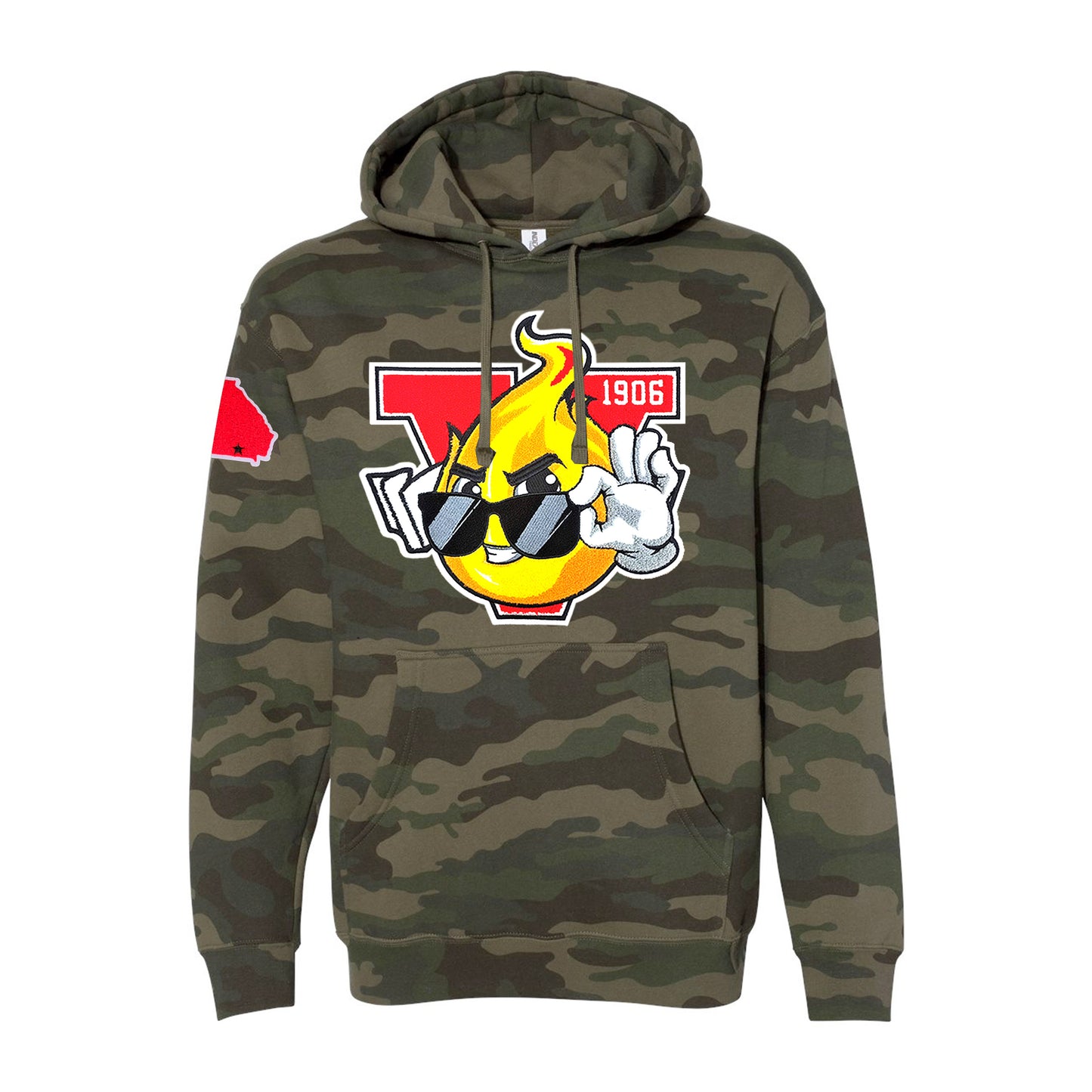 Old VSU FLAME Hoodie - Camo