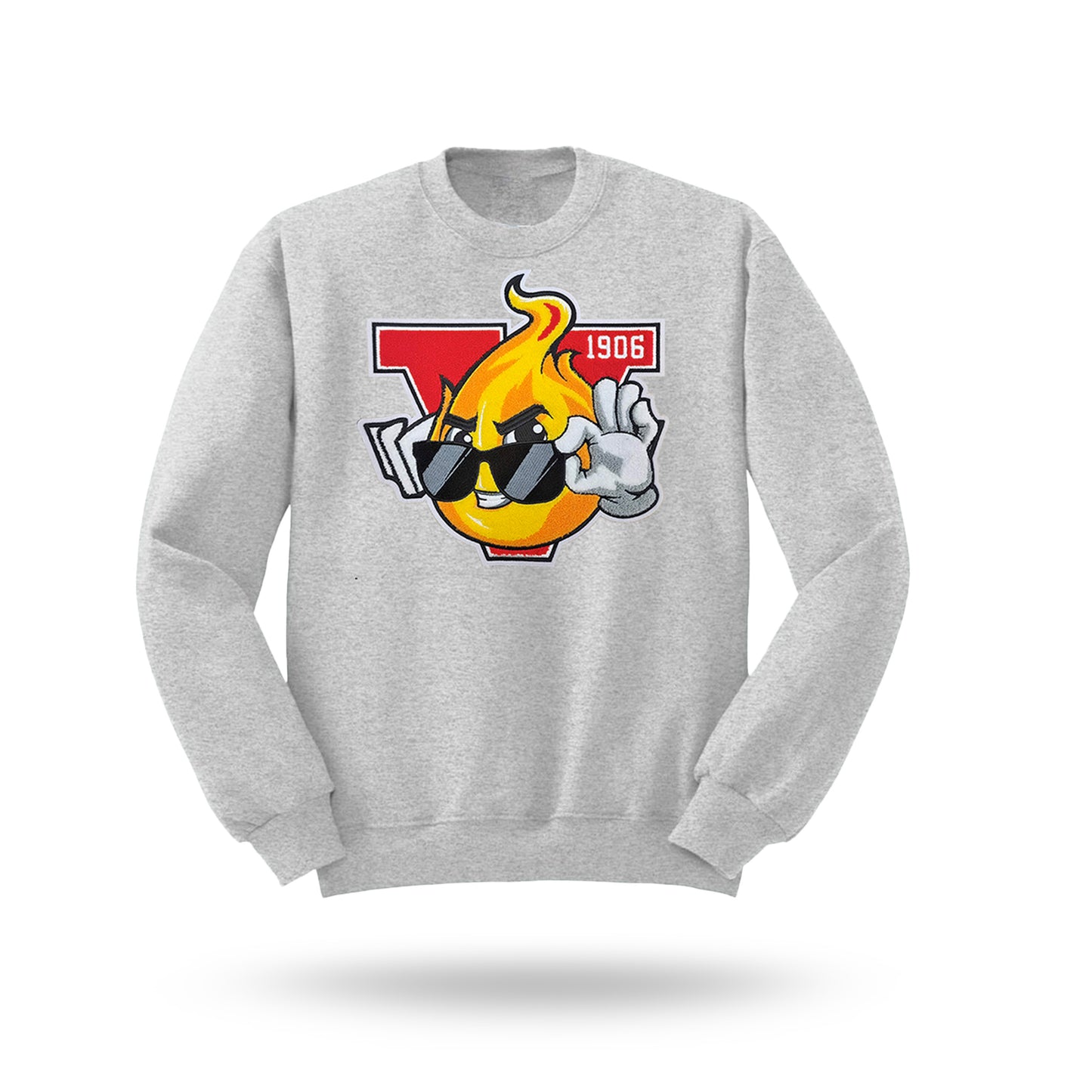 Old Vsu Flame Crew Neck