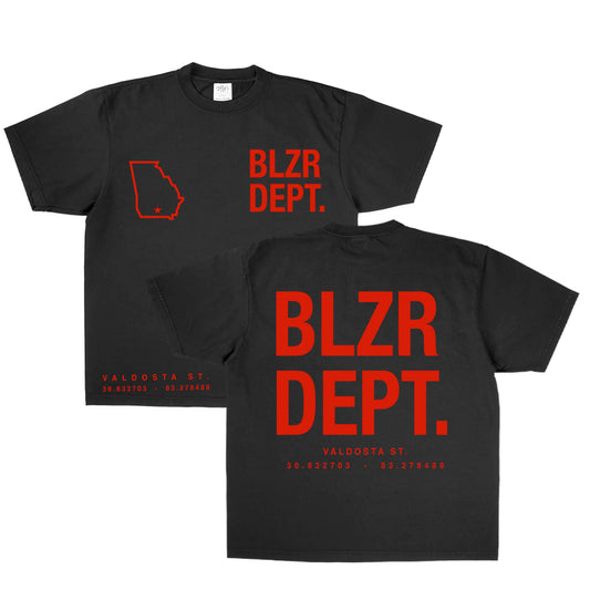Blzr Dept. Oversize Tee & Crop (BLACK)