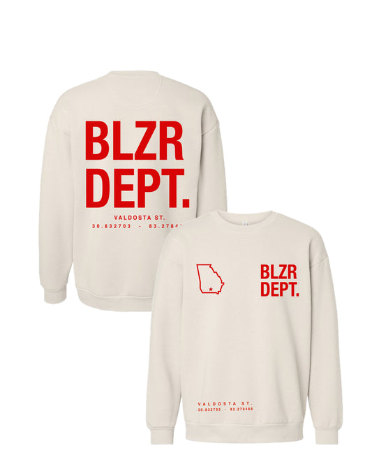 Blzr Dept Crew Neck Sweatshirt -Bone (Copy)