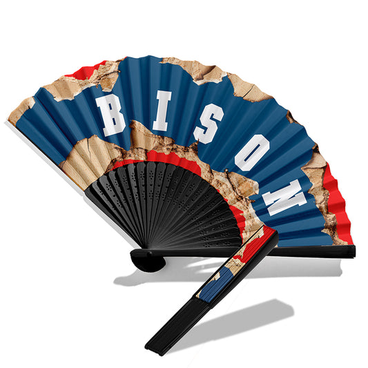 Bison Folding Fan