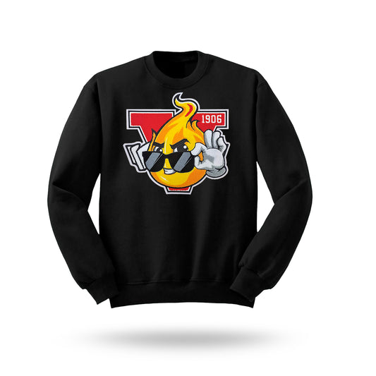 Old Vsu Flame Crew Neck