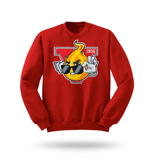 Old Vsu Flame Crew Neck